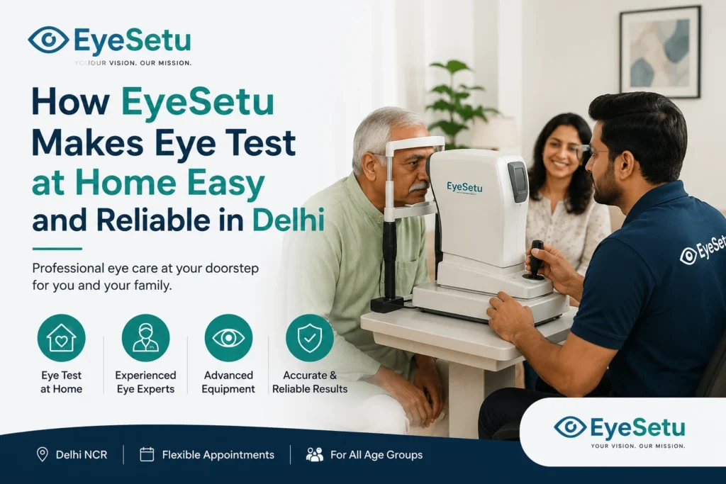 How Eye Setu Makes Eye Test at Home Easy and Reliable in Delhi NCR