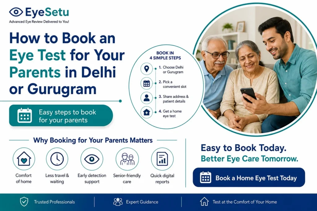 Home eye testing for parents in Delhi & Gurugram: Complete booking guide for those living abroad Reassuring /